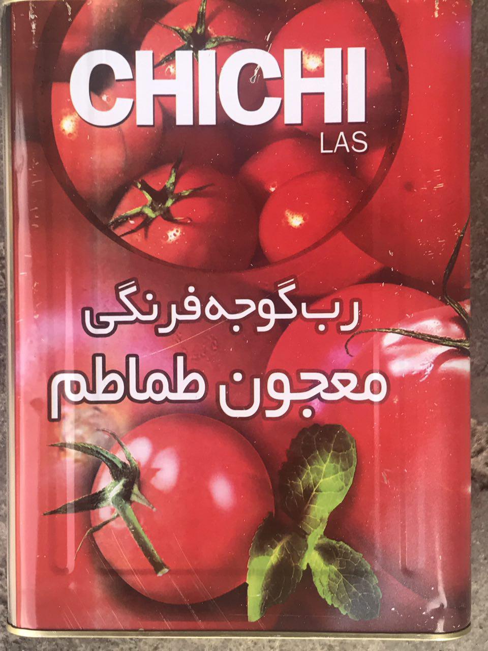رب گوجه با بسته بندی حلبی